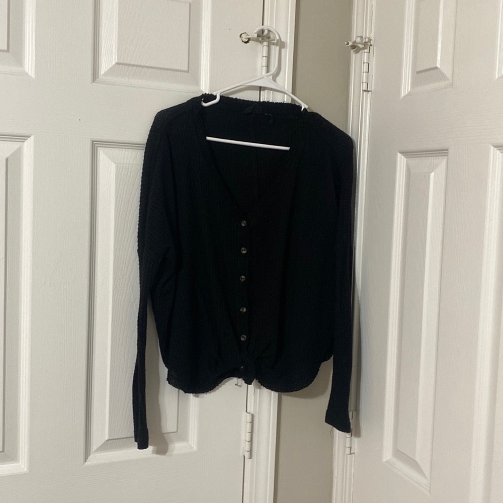 Waffle Knit Basic Tee